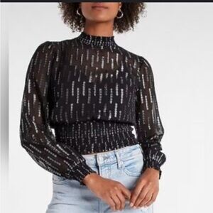 Black and Silver Express Blouse